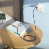 HOCO adapter OTG Type C (apa) to Type C (anya) 3A U107 1,2 m fekete - 4. kép