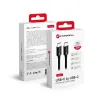 FORCELL F-ENERGY C338 kábel Type C to Type C PD QC4.0 3A 60W 0,25 m fekete - 0. kép