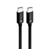 FORCELL F-ENERGY C338 Type C - Type C USB kábel PD QC4.0 3A 60W 3 m fekete - 1. kép