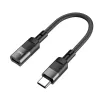 HOCO adapter OTG Type C (férfi) - Lightning (női) 3A U107 0,1 m fekete - 1. kép
