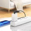 HOCO adapter OTG Type C (férfi) / Lightning (férfi) USB A (női) 2 az 1-ben UA17 fekete tok - 1. kép