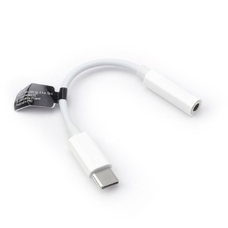 Fehér AUX Type C (férfi) - Jack 3,5 mm (női) adapter
