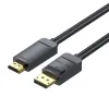 DisplayPort 1.2 to HDMI 1.4 Kábel Vention HAGBH 2m, 4K 30Hz (Fekete) - 4. kép