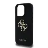 Guess PU Grained 4G Metal Logo fekete tok iPhone 16 Pro-hoz - 3. kép