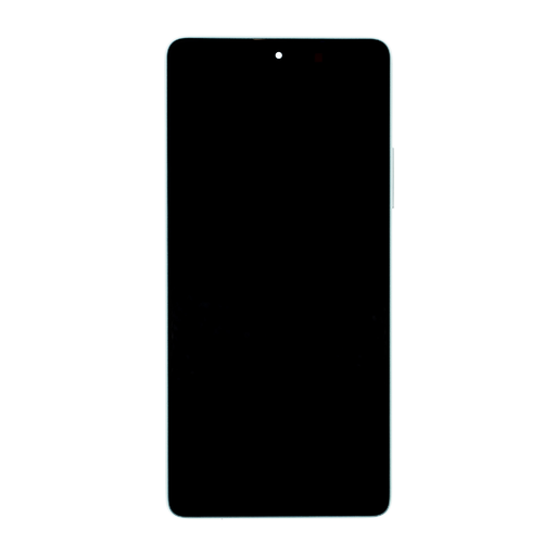 LCD kijelző + Érintőegység + Előlapi borítás Xiaomi Redmi Note 13 5G Blue Ocean Teal (Szervizcsomag)