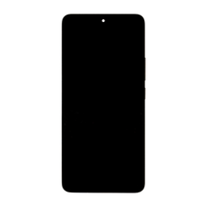 LCD kijelző + Érintőképernyő egység + Előlap Xiaomi Redmi Note 13 Pro 5G fekete (szervizcsomag),