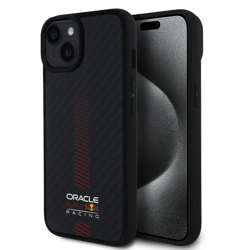 Red Bull Carbon Powerbar MagSafe tok iPhone 14-hez, fekete Red Bull Carbon Powerbar MagSafe tok iPhone 14-hez, fekete