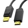 DisplayPort 1.2 - HDMI 1.4 kábel Vention HAGBI 3m, 4K 30Hz (Fekete) - 0. kép