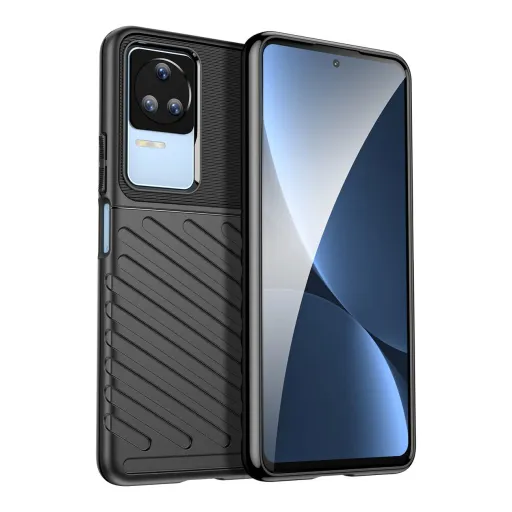 Thunder Case Xiaomi Poco F4 5G tok szilikon páncél tok fekete