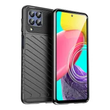 Thunder Case rugalmas páncélozott tok Samsung Galaxy M53 5G-hez fekete