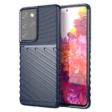 Thunder Case Samsung Galaxy S23 Ultra szilikon páncél tok kék