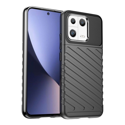 Thunder Case tok Xiaomi 13 szilikon páncél tok fekete Thunder Case tok Xiaomi 13 szilikon páncél tok fekete