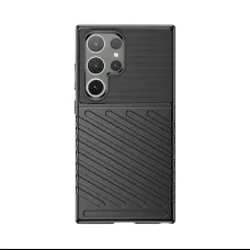 Thunder Case páncél tok Samsung Galaxy S24 Ultra számára - fekete