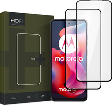 HOFI GLASS PRO+ 2-PACK MOTOROLA MOTO G24 / G24 POWER / G04 / E14 fekete üvegfólia