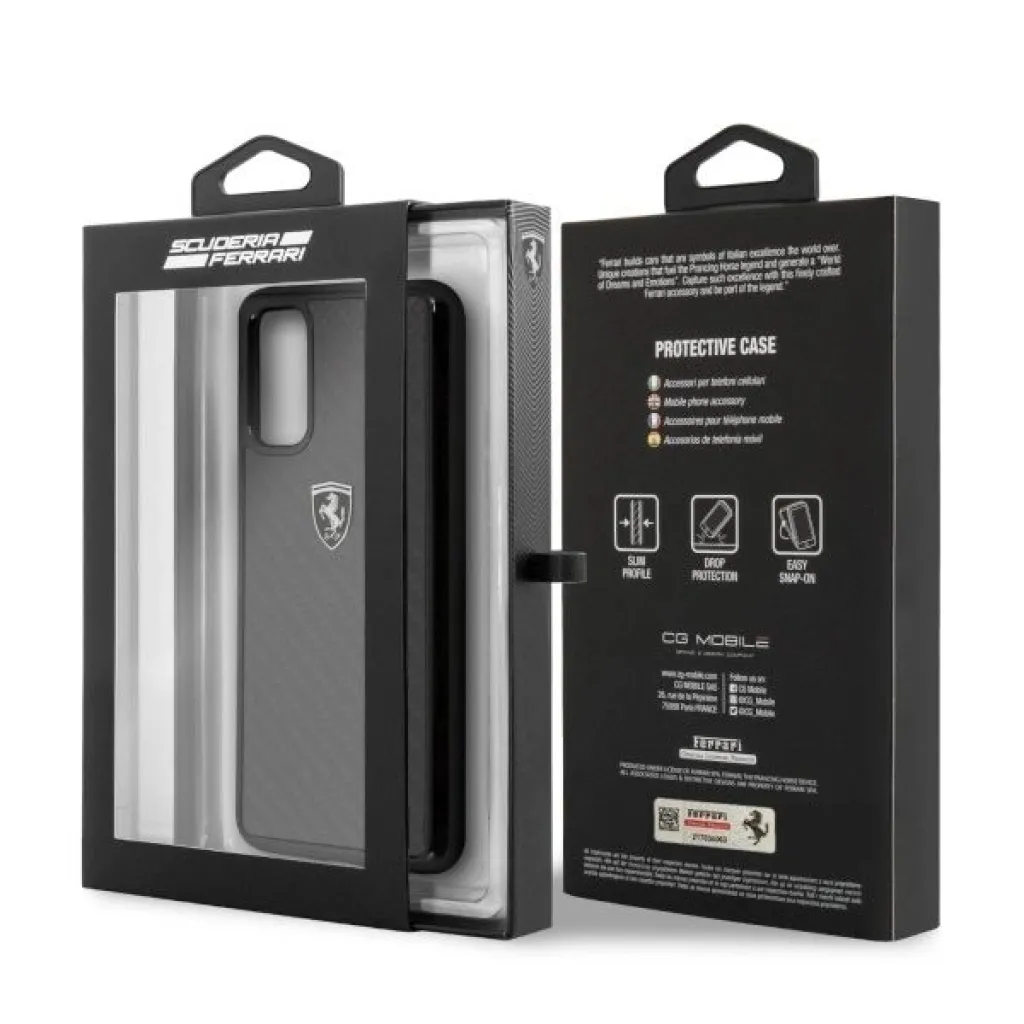 Ferrari Hardcase FEHCAHCS62BK S20 G980 fekete/fekete Carbon Heritage tok - 7