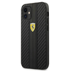 Ferrari FESNECHCP12SBK iPhone 12 mini 5.4" fekete/fekete tok On Track PU Carbon thumbnail