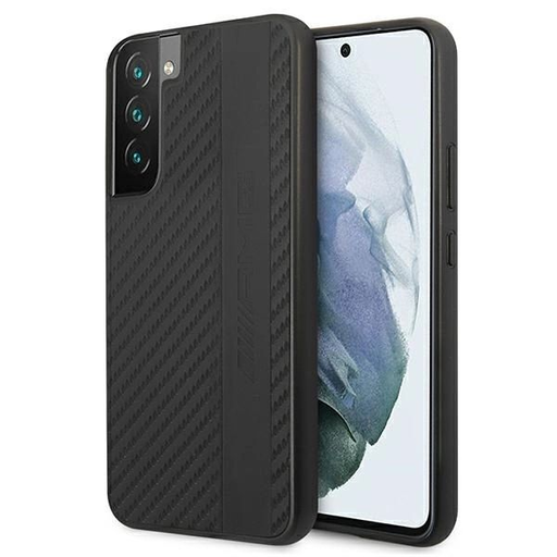 AMG AMHCS22MBLSCA S22+ S906 fekete hardcase Carbon Stripe&Embossed tok AMG AMHCS22MBLSCA S22+ S906 fekete hardcase Carbon Stripe&Embossed tok