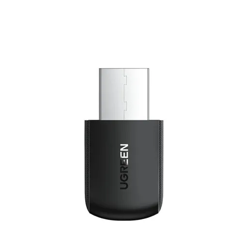 Ugreen két sávos adapter külső USB hálózati kártya - WiFi 11ac AC650 fekete (CM448)