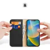 Dux Ducis Hivo Bőr Tok Valódi Bőr Kártyatartó és Dokumentumtartó iPhone 14 Plus Fekete Tok - 0. kép