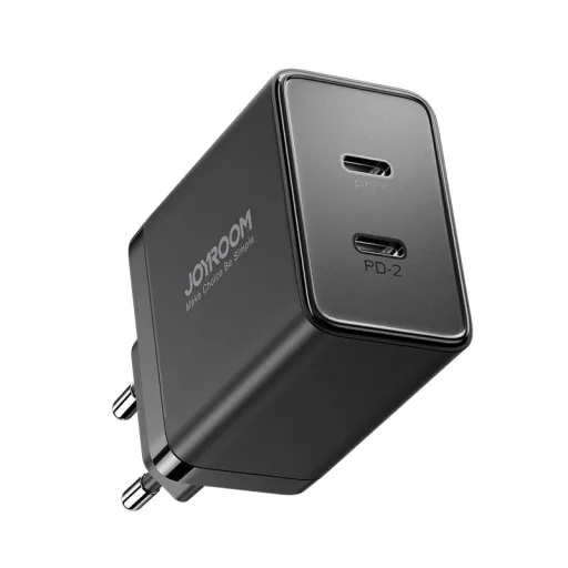 Joyroom JR-TCF09 gyors töltő 2x USB-C 40W - fekete