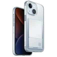 Uniq Air Fender ID kártyatartó tok iPhone 15-hez - átlátszó tok