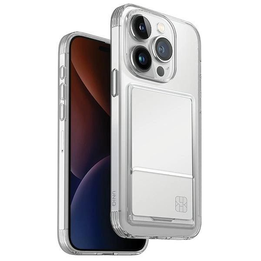 Uniq Air Fender ID kártyatartós tok iPhone 15 Pro - átlátszó Uniq Air Fender ID kártyatartós tok iPhone 15 Pro - átlátszó