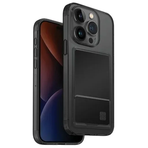 Uniq Air Fender ID kártyatartós tok iPhone 15 Pro - szürke