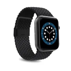 Puro ''LOOP'' Rugalmas Nejlon óraszíj klipsz zárral Apple Watch 42 – 44 – 45 - 49mm egy méret fekete