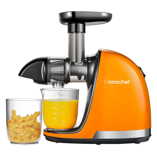 AMZCHEF Lassú Gyümölcsprés 1501-OG-SM (narancssárga)