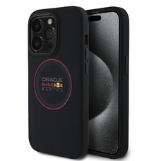 Red Bull PU Bőr Piros Gyűrű MagSafe Tok iPhone 14 Pro-hoz Navy