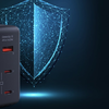 Fali töltő Aukey PA-B7O, 1xUSB-A, 2xUSB-C, 140W GaN (fekete) - 2. kép