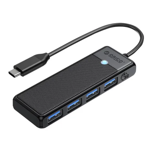 Orico Hub 4in1 USB A3.0x4 (fekete) adapter