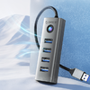 Orico Hub USB-A 4xUSB-A 3.0 adapter - szürke - 0. kép