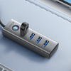 Orico Hub USB-A 4xUSB-A 3.0 adapter - szürke - 3. kép