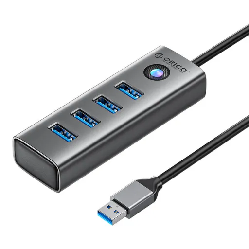 Orico Hub USB-A 4xUSB-A 3.0 adapter - szürke