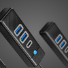 Orico USB-C - 2x USB 3.0 + USB-C Adapter Hub, 5 Gbps sebességű, 0.15m (fekete) - 1. kép