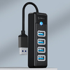 Orico Hub USB 4x USB 3.0, 5 Gbps, 0.15m (Fekete) - 3. kép