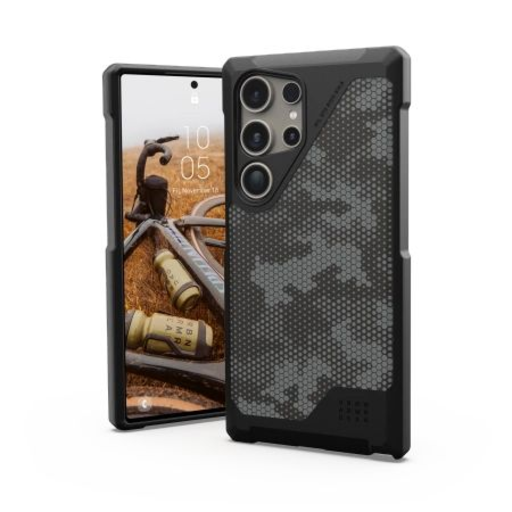 UAG Metropolis LT Magnet tok Samsung Galaxy S24 Ultra fliptokra mágneses modullal - fekete terepmintás vezető UAG Metropolis LT Magnet tok Samsung Galaxy S24 Ultra fliptokra mágneses modullal - fekete terepmintás vezető