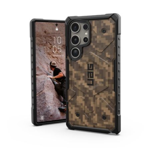 UAG Pathfinder Magnet SE tok Samsung Galaxy S24 Ultra telefonhoz mágneses modullal - barna álcázó mintával UAG Pathfinder Magnet SE tok Samsung Galaxy S24 Ultra telefonhoz mágneses modullal - barna álcázó mintával