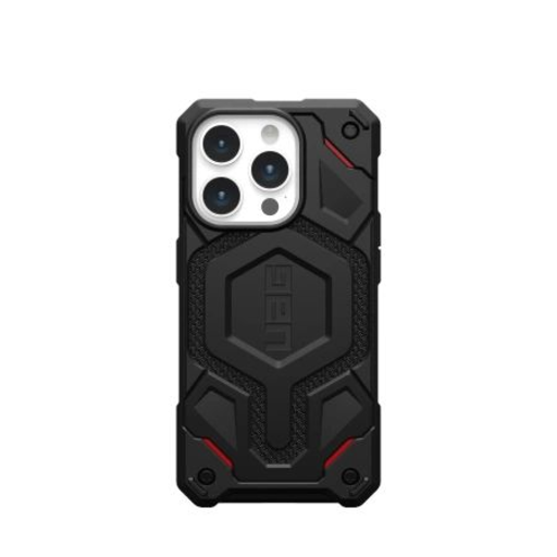 UAG Monarch Pro tok MagSafe-fel iPhone 15 Pro - fekete kevlár UAG Monarch Pro tok MagSafe-fel iPhone 15 Pro - fekete kevlár
