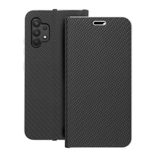 LUNA fliptok Carbon Samsung Galaxy A32 LTE/4G tok fekete