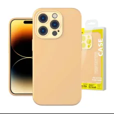 Baseus Liquid Silica iPhone 14 Pro Max Tok, üvegfólia és tisztító készlet (sárga)