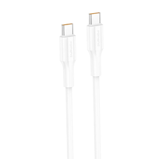 Foneng XS01 60W USB-C to USB-C kábel, 1m (Fehér)