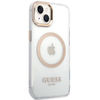 Guess Metal Outline MagSafe iPhone 15 Plus / 14 Plus tok - arany - 2. kép