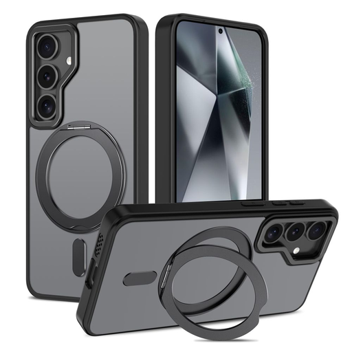 Tech-protect Magring Magsafe Galaxy S25 Matný Čierny Kryt