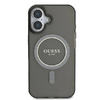 Guess IML Glitter Circle MagSafe tok iPhone 16 - fekete - 1. kép