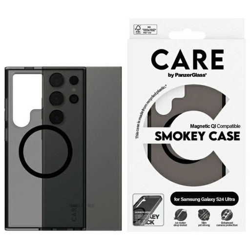 CARE by PanzerGlass Flagship QI tok Samsung Galaxy S24 Ultra - fekete tok CARE by PanzerGlass Flagship QI tok Samsung Galaxy S24 Ultra - fekete tok