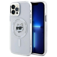 Karl Lagerfeld IML Metal Choupette Fej MagSafe iPhone 12 tok - fehér