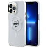 Karl Lagerfeld IML Metal Choupette Head MagSafe iPhone 13 Pro Max tok - fehér thumbnail