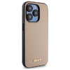 DKNY Grained Metal Logo MagSafe iPhone 15 Pro tok - bézs - 2. kép